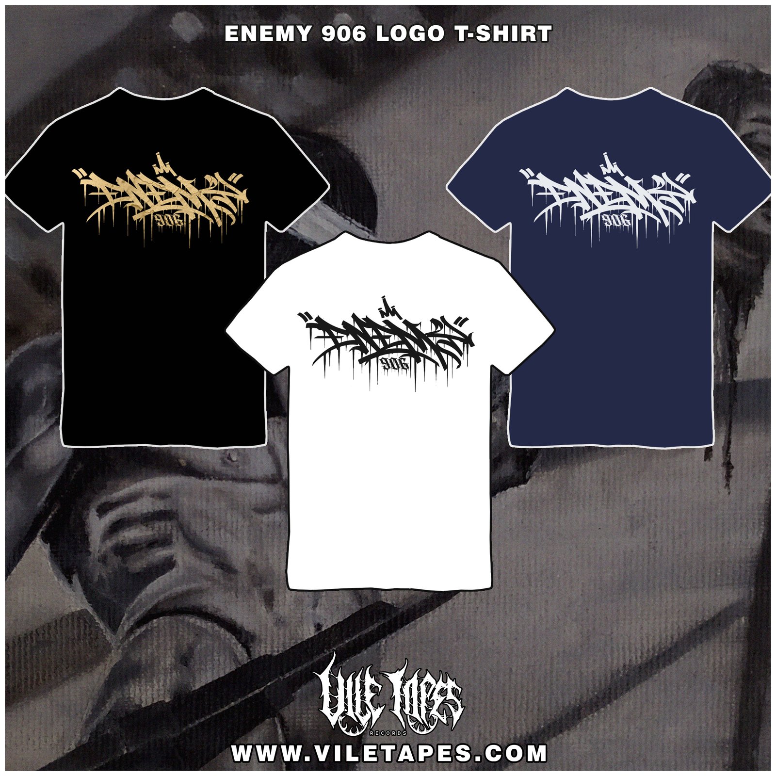 ENEMY 906 LOGO T-SHIRT | viletapesrecords